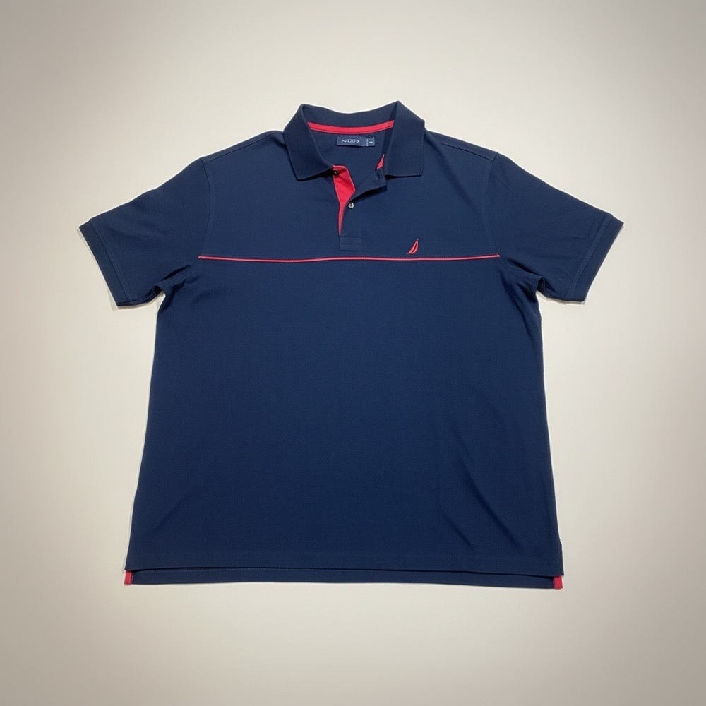 Nautica Men's Polo in Navy and Red